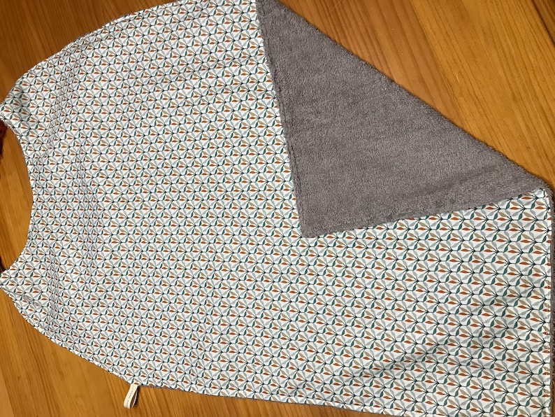 Serviettes de table Bavoir adulte avec élastique lavable grand modèle coton imprimé oekotex et nid d'abeille ou éponge image 4