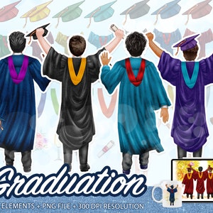 Graduation Boy, Graduation clipart, University clipart, College clipart, School Clipart, Graduating Clipart,Graduate Congrats,Male Grad-CA21