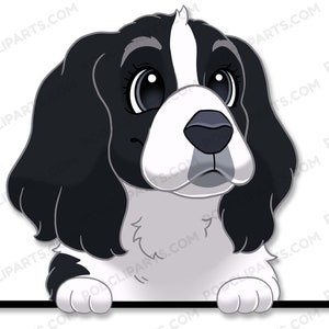 Pyrenean Mastiff Cartoon Dog Portrait, Dog Drawing Png, Dog Clipart,Dog lover png,Dog Face Digital Clip Art,Peeking Dog Digital Clipart-IL55
