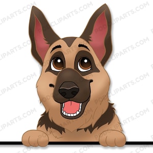 German Shepherd Dog Breed, German Shepherd png, Dog Lover, Dog Clipart, Cricut Cut, Pet Portrait, Cartoon Dog Portrait,Dog Face,PNG,JPG-IL06