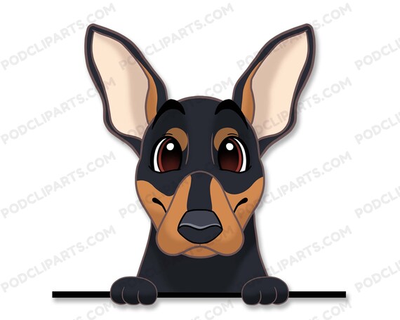 German Pinscher Cartoon Dog Portrait Dog Drawing Png Dog - Etsy German Pinscher Cartoon Dog Portrait Dog Drawing Png Dog - Etsy