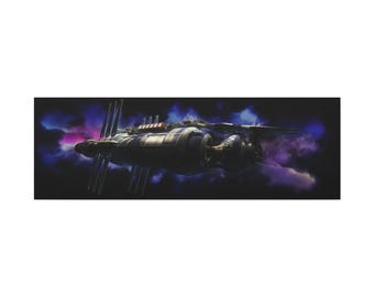 Babylon 5 station on canvas