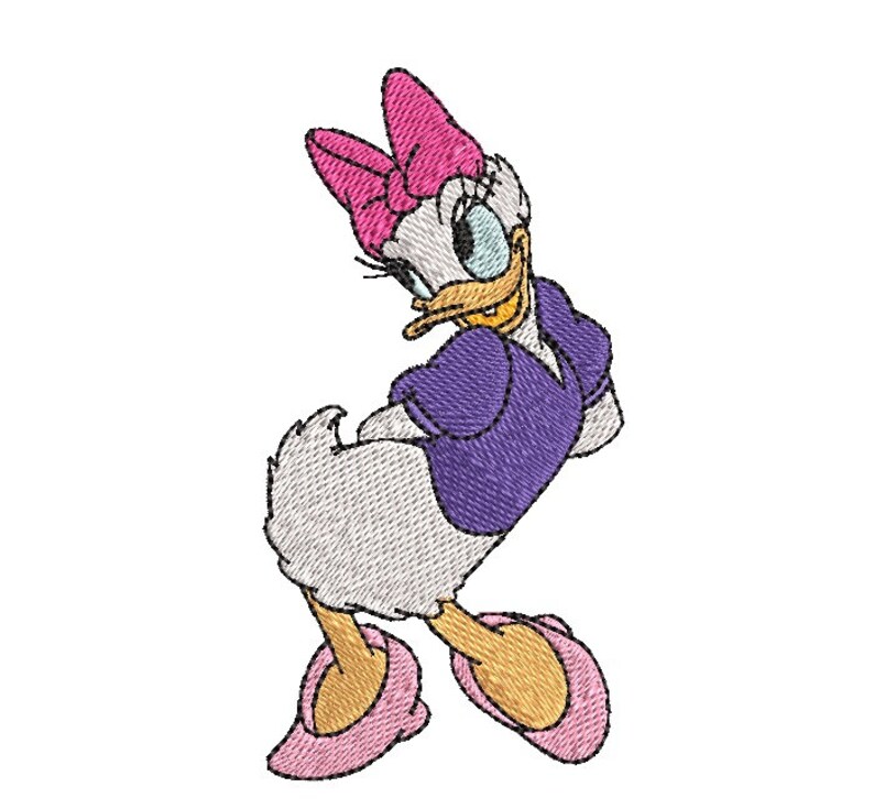 Daisy Duck Embroidery Design Download Etsy