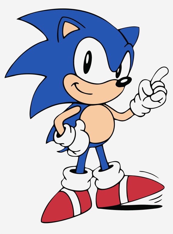 Download Sonic Embroidery Design Of Sonic Svg Dxf Eps Etsy