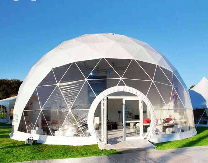 Geodesic Dome Tent 26ft 8m prefab geodome business Etsy