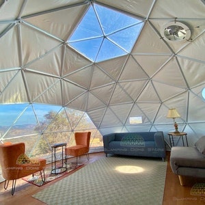 Geodesic Dome Tent - 16.7ft (5m) - prefab geodome, business, leisure, camping, glamping, greenhouse, outdoors lifestyle