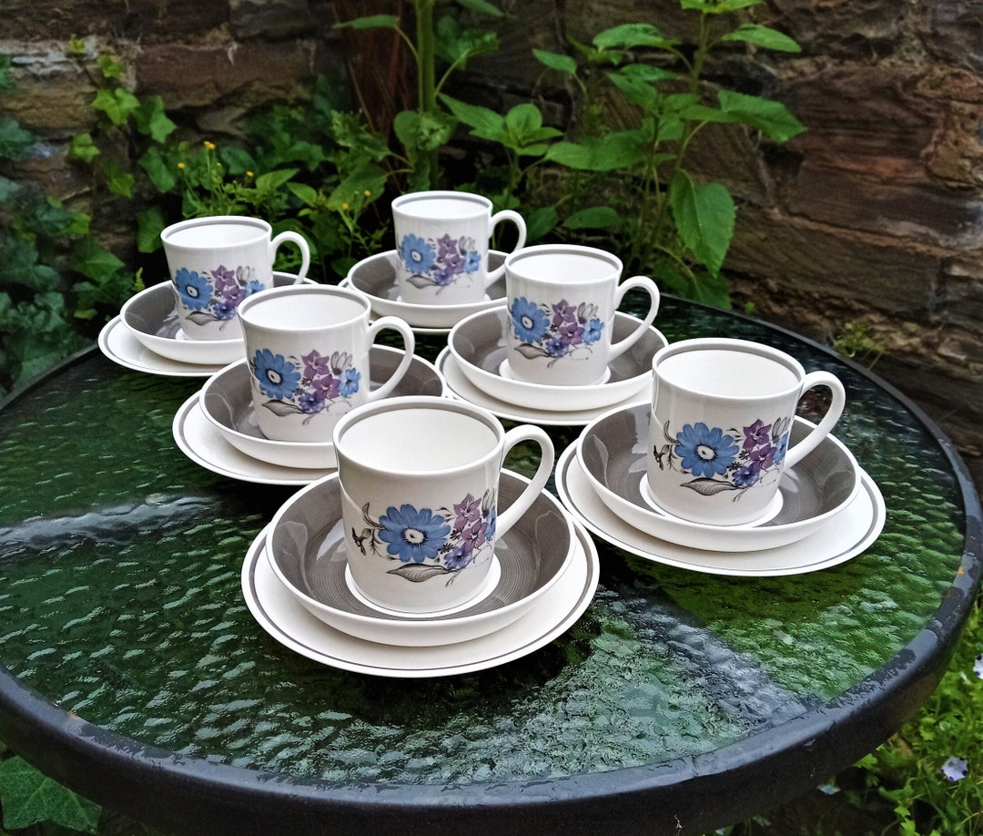 Susie Cooper Tea Set Made in England in 1960s, Fine Bone China - Etsy UK