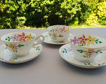 Grosvenor Tea set, Handpainted china tea set by Jackson and Gosling Ltd from 1930s