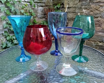 Coloured Glass, Handmade Glass, Glass Goblet