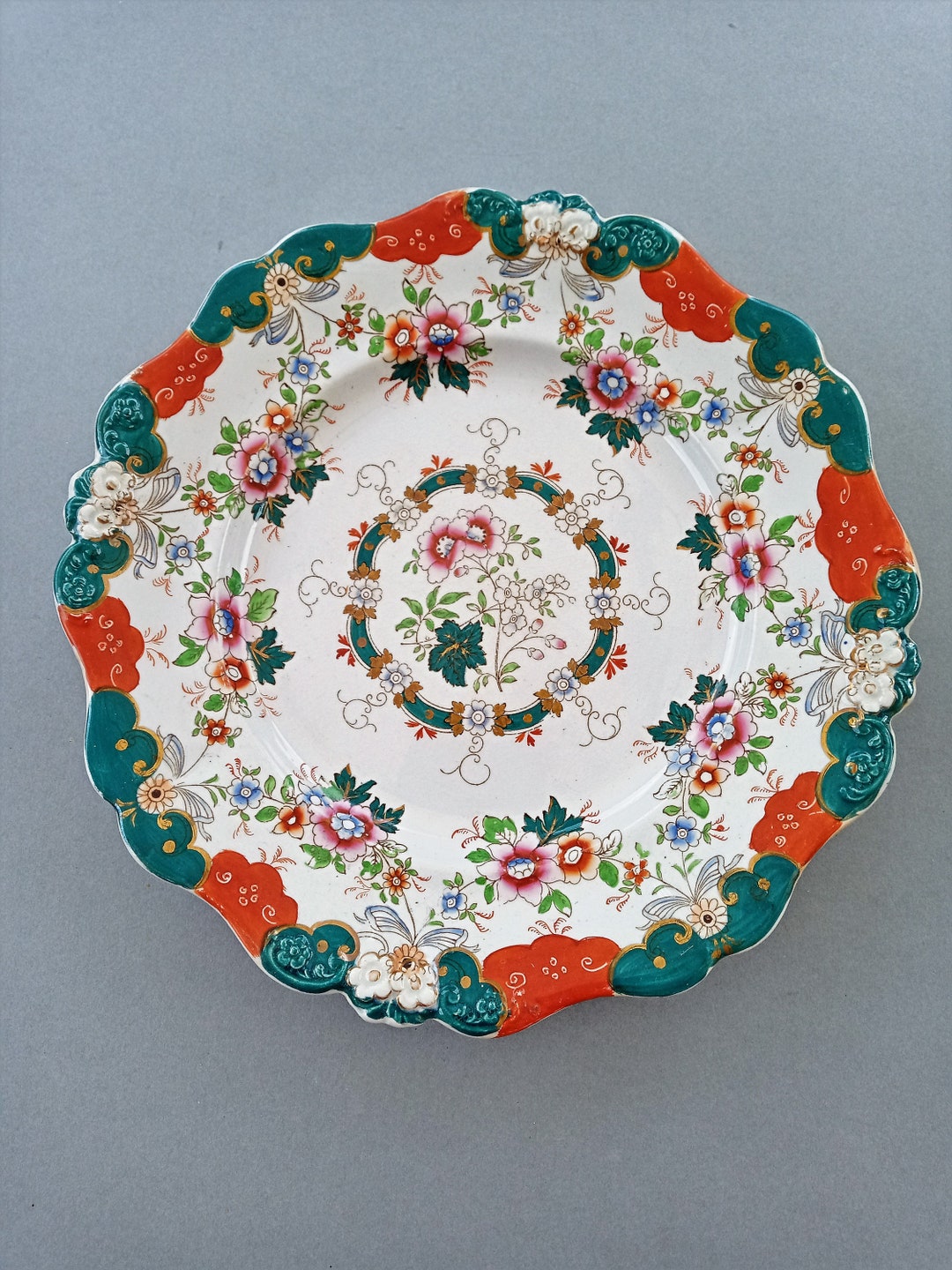 Antique China Plate, J & G Meakin China Plate, Stone China Made in ...