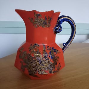 Antique Masons Jug design C1539, Ironstone china made in England circa 1914
