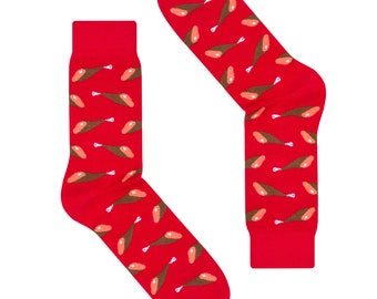 Calcetines de jamón español para hombres mujeres - divertido loco algodón rico feliz colorido calcetines únicos / unisex novedad mejor calidad regalo