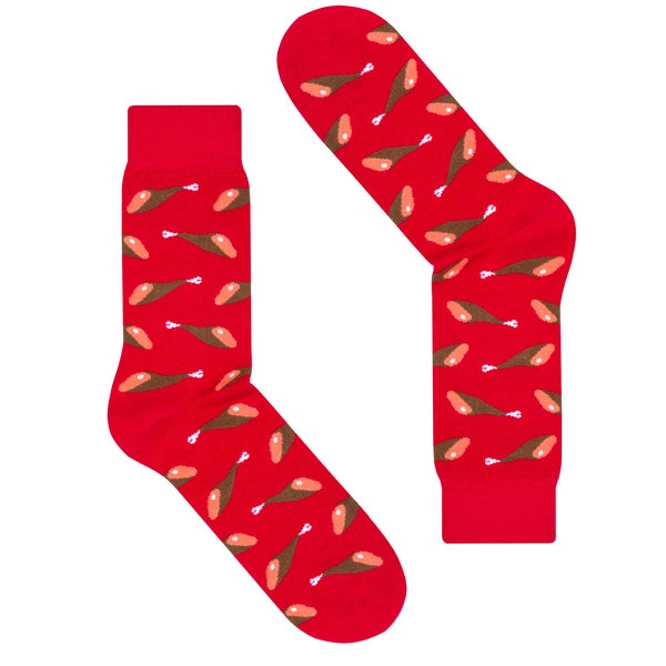 Spanische Schinken Socken für Männer Frauen - lustige verrückte Baumwolle reich glücklich glücklich bunte einzigartige Socken | Unisex Neuheit beste Qualität Geschenk