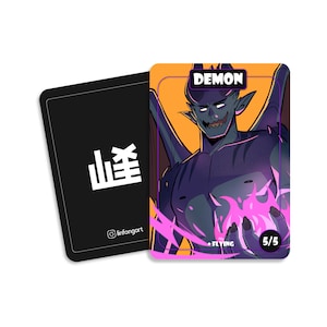 5 Demon Tokens MTG Magic the Gathering