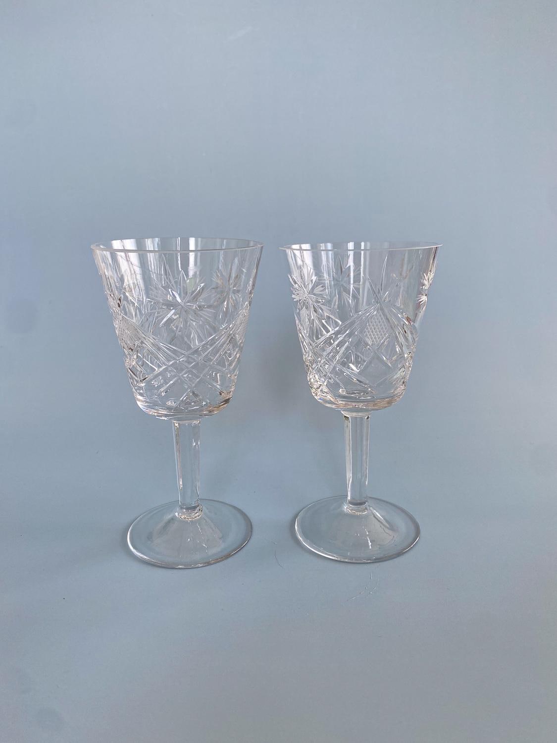Russian Crystal Wine Glasses - Etsy