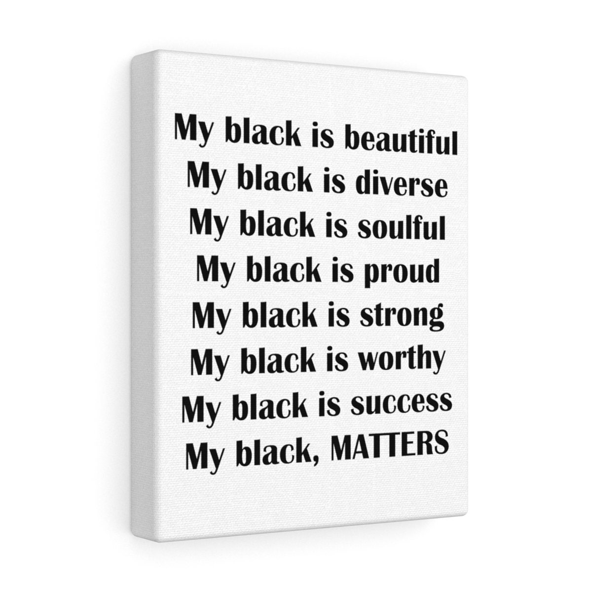 My Black is Beautiful Wall Art, Black and White Wall Art, Office Decor