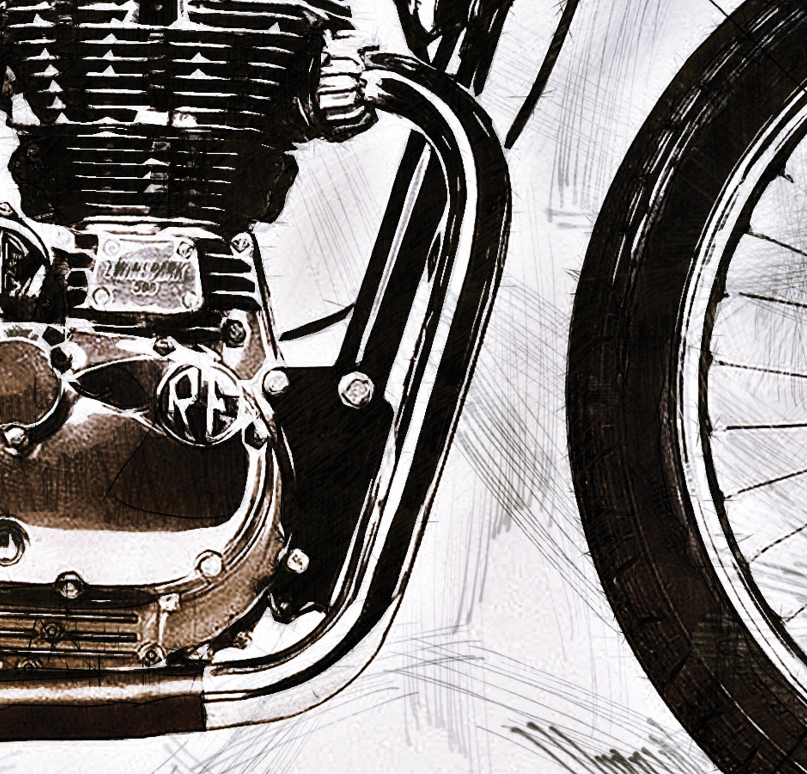 Royal Enfield sketch | Royal enfield, Enfield, Accessories