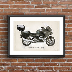 BMW R 1200 RT (2015), art sketch poster [no frame]