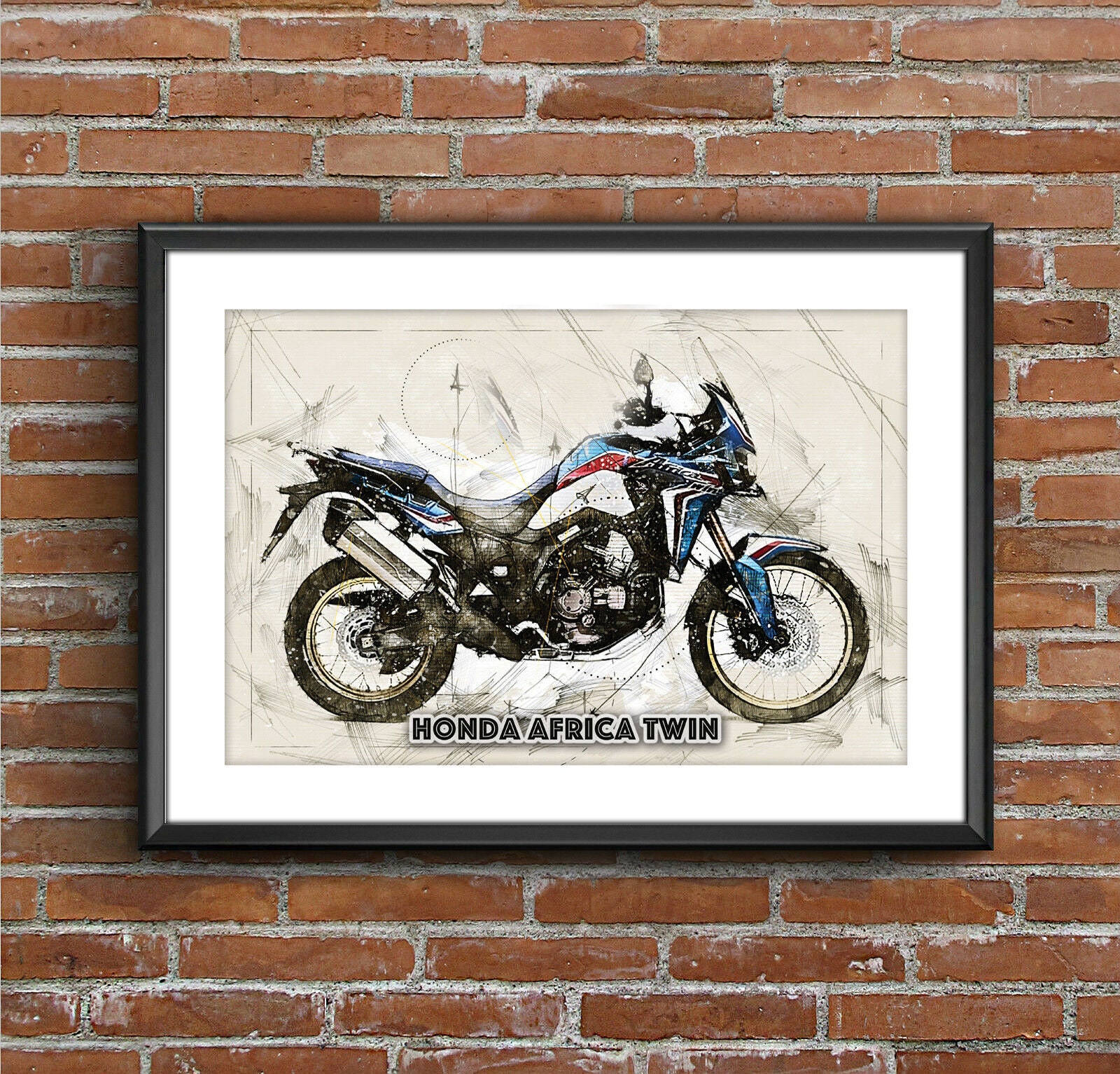Honda Africa Twin Sports, Art Sketch Poster [no Frame] - Etsy