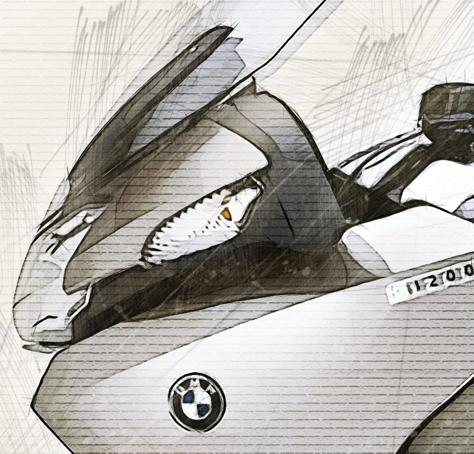 BMW R 1200 RT (2008), Art Sketch Poster [no Frame] - Etsy