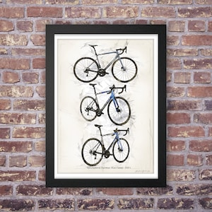 Specialized S-WORKS Tarmac SL6 - 2021 (portrait) – Cycling Print - Art Sketch Poster [no frame]