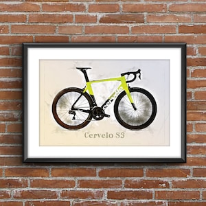 Cervelo S3 – Cycling Print - Art Sketch Poster [no frame]