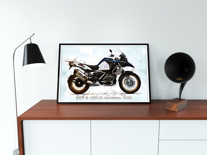 BMW R 1250 GS Adventure 2020 Art Sketch Poster no Frame | Etsy
