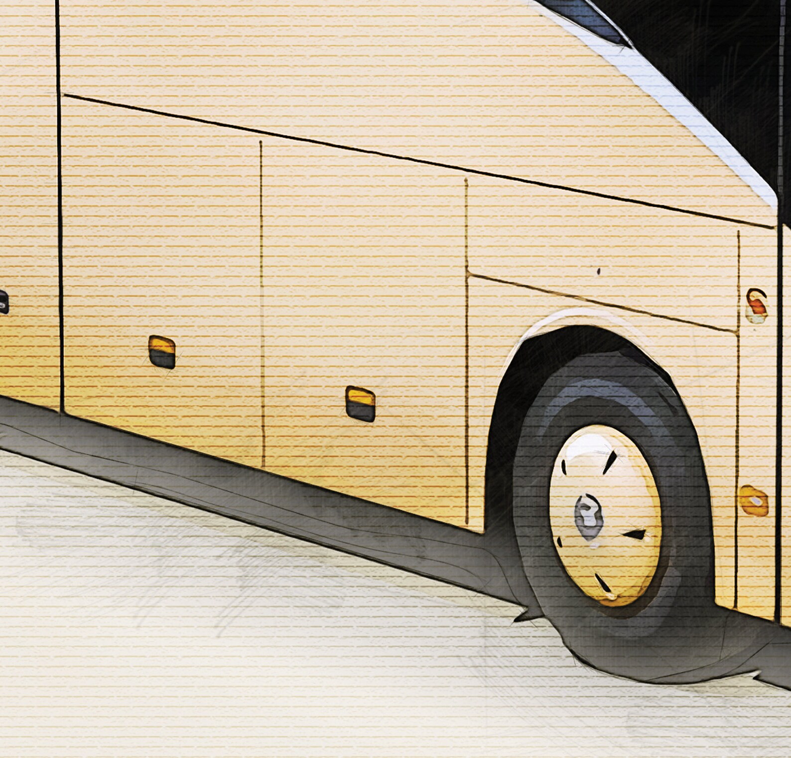Setra S 511 HD TOURIST BUS, Art Sketch Poster [no Frame] - Etsy