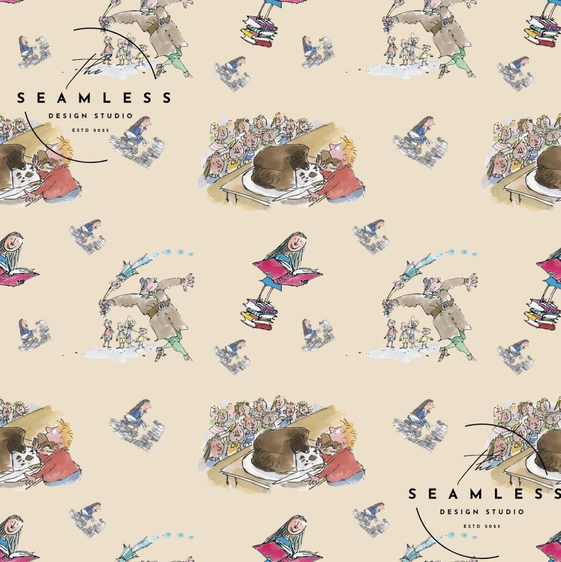 Lucky Flip Pattern Mathilda Matilda Seamless Digital Pattern Download - Etsy