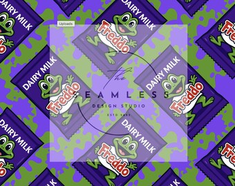 Freddo, descarga de patrón digital sin costuras de chocolate