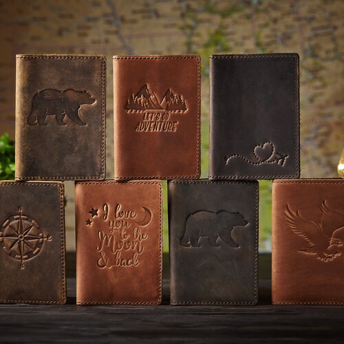 Custom Passport Case Engraved Passport Cover Leather Etsy