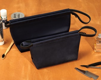 Mens gift, Leather wash bag, Mens Dopp kit gift, Mens toiletry bag, Mens accessory gift, Leather dopp kit, Leather toiletry bag