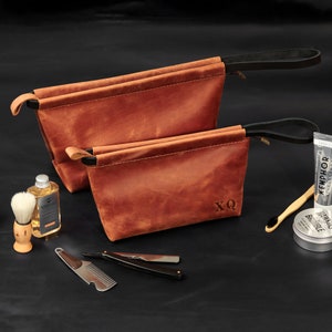 Dopp kit for men, MensDopp kit gift, toiletry bag, Mens accessory gift, Leather dopp kit, Leather toiletry bag, Leather wash bag image 8