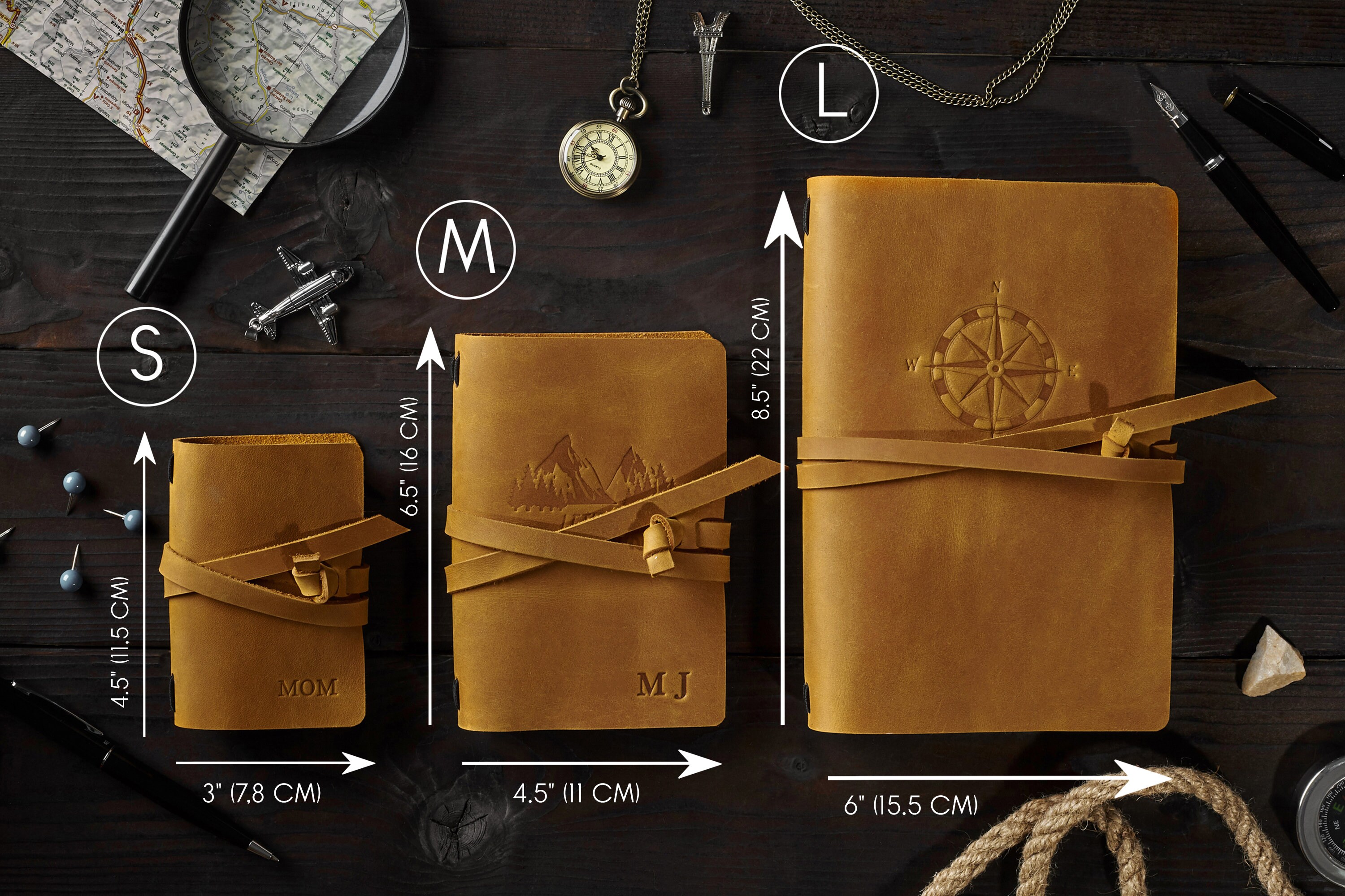 Custom Camping Log, Pesonalized Notebook Cover, Leather Diary Book ...