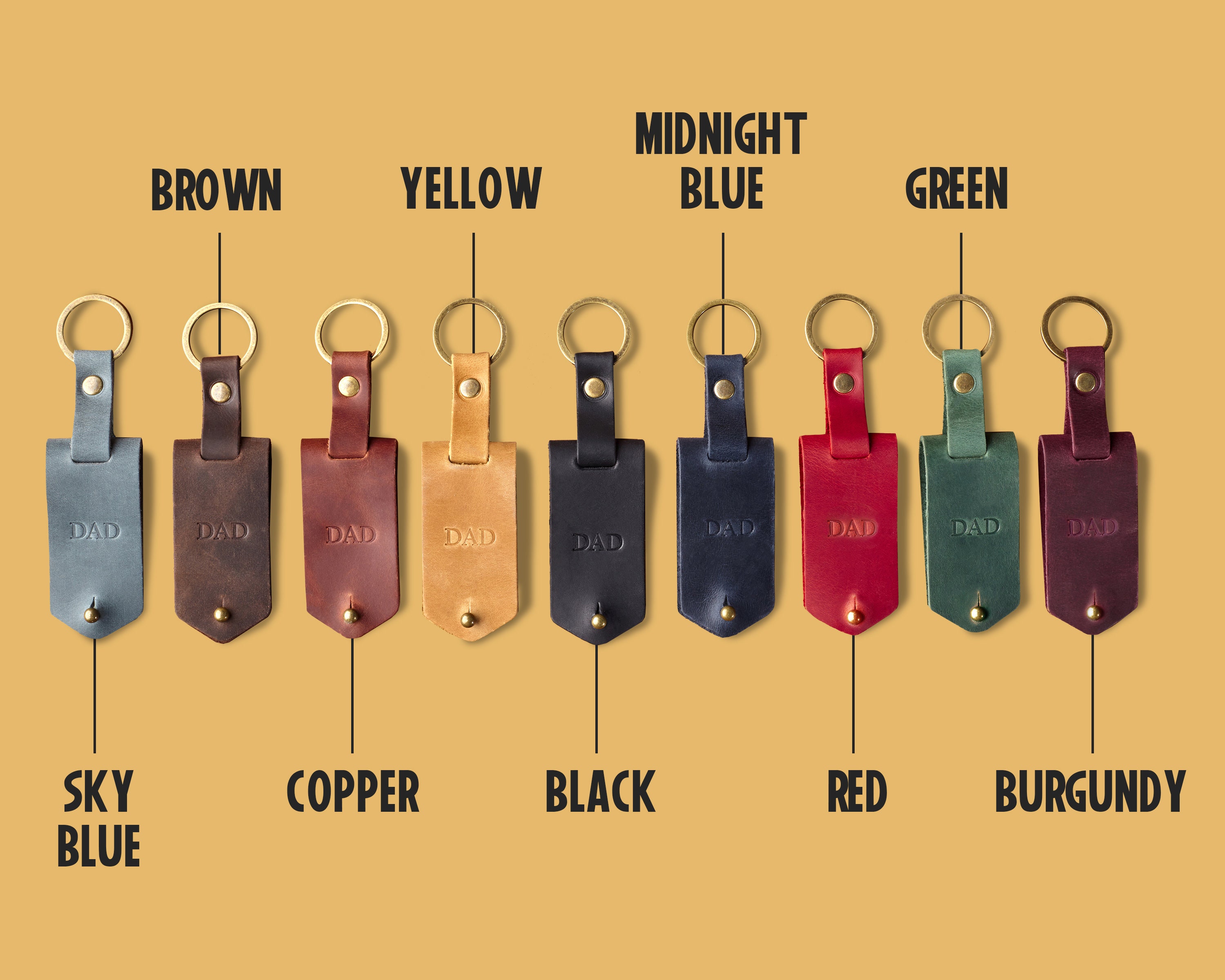 Mens Anniversary Gift, Leather Photo Keychain, Leather Photo Keyring ...