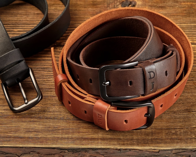 gift for brother with initials personalized father day gift leather belt with monogram belt for jeans belt for groom Best men belts