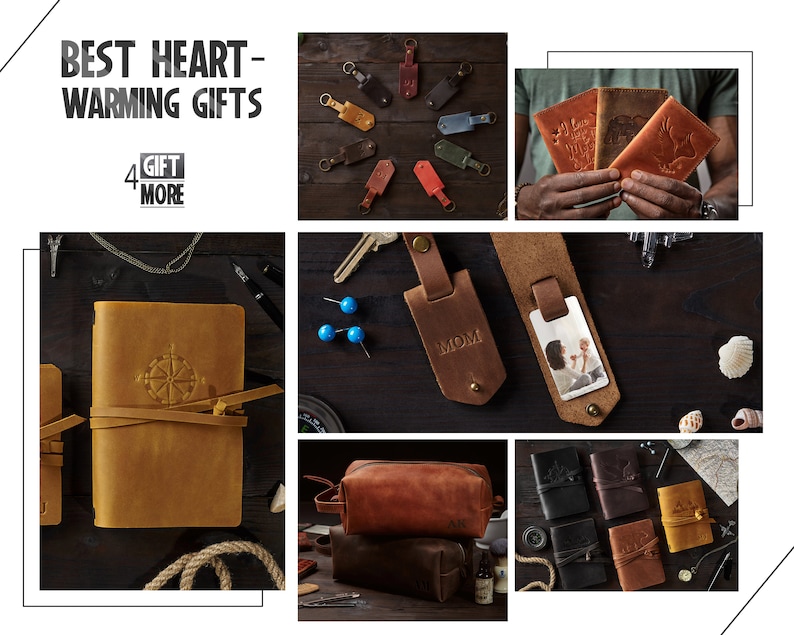 Custom Gift for Him Personalized Leather Toiletry Bag Etsy