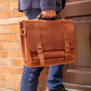 Porte-documents en cuir pour homme, sac pour ordinateur portable en cuir pour homme, sacoche en cuir pour homme, sac messager en cuir, sac à bandoulière en cuir pour lui