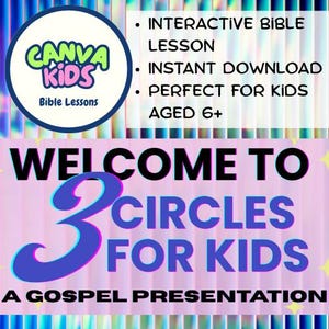 3 Circles Gospel Presentation for Kids | Christian Activity for Sunday School or Outreach