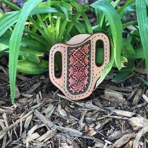 Leather Knife Sheath//Tooled Knife Sheath//Stamped Knife Sheath