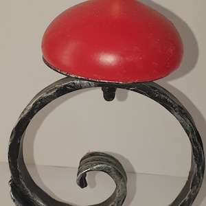 Hand Forged Candle Holder Round