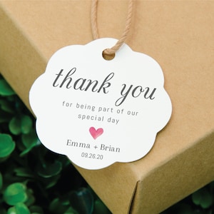 GEDRUCKTE Hochzeitsanhänger, personalisierte Hochzeitsanhänger, Hochzeitsbevorzugungen, Let Love Grow Tag, Hochzeitsbevorzugung, personalisierter Anhänger, Dankeschön-Tag. (T07W1)