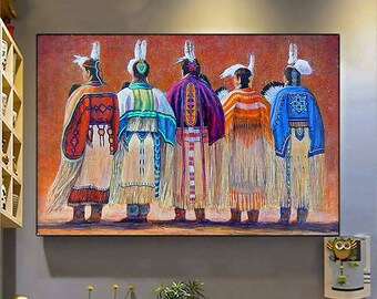Native American Wall Art Etsy