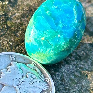 Blue Opal, Peruvian Blue Opal Gemstone, Crystal Blue Opal, Natural Andean Blue Opal, October Birthstone Opal, Natural Blue Opals 6.6 ct image 9