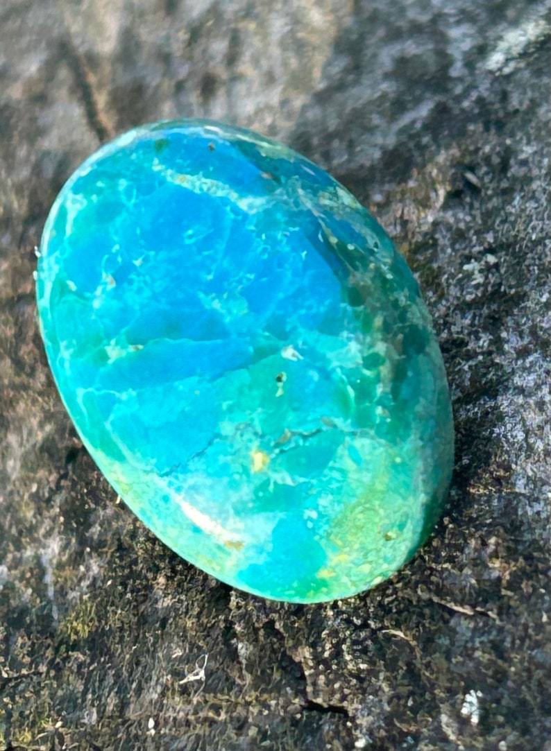 Blue Opal, Peruvian Blue Opal Gemstone, Crystal Blue Opal, Natural Andean Blue Opal, October Birthstone Opal, Natural Blue Opals 6.6 ct image 6
