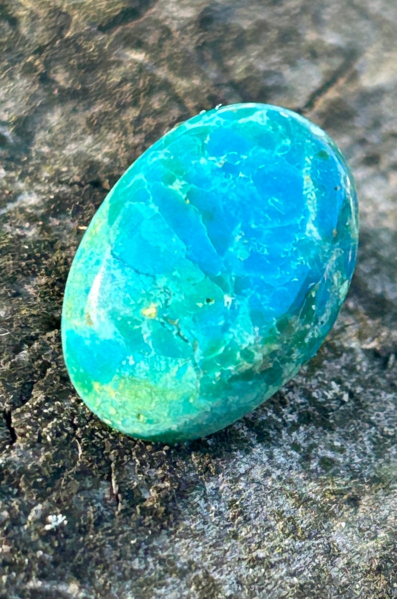 Blue Opal, Peruvian Blue Opal Gemstone, Crystal Blue Opal, Natural Andean Blue Opal, October Birthstone Opal, Natural Blue Opals 6.6 ct image 4