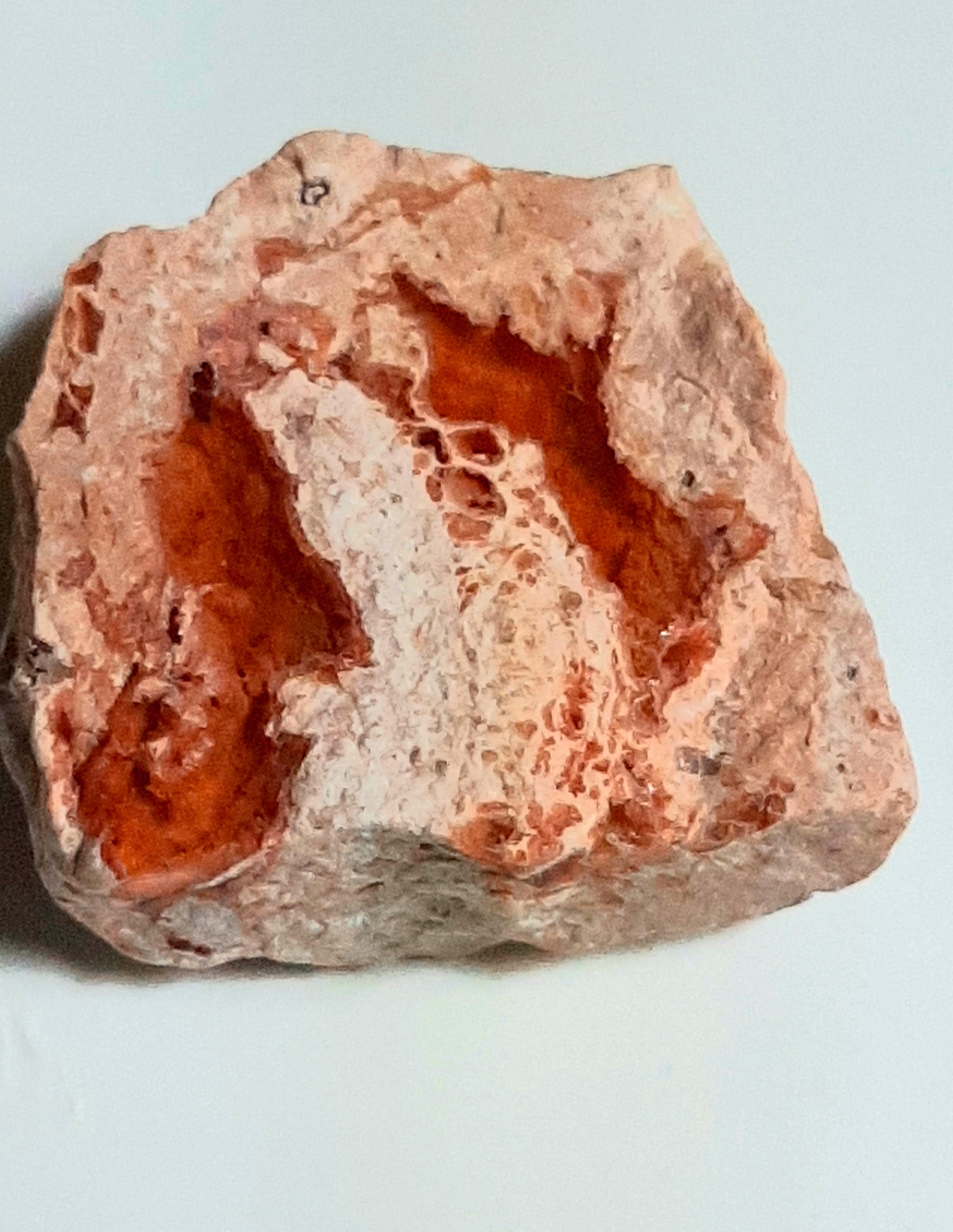 Fire Opal Matrix Crystal 67 Ct. Large Crystal Matrix Specimen Mexican