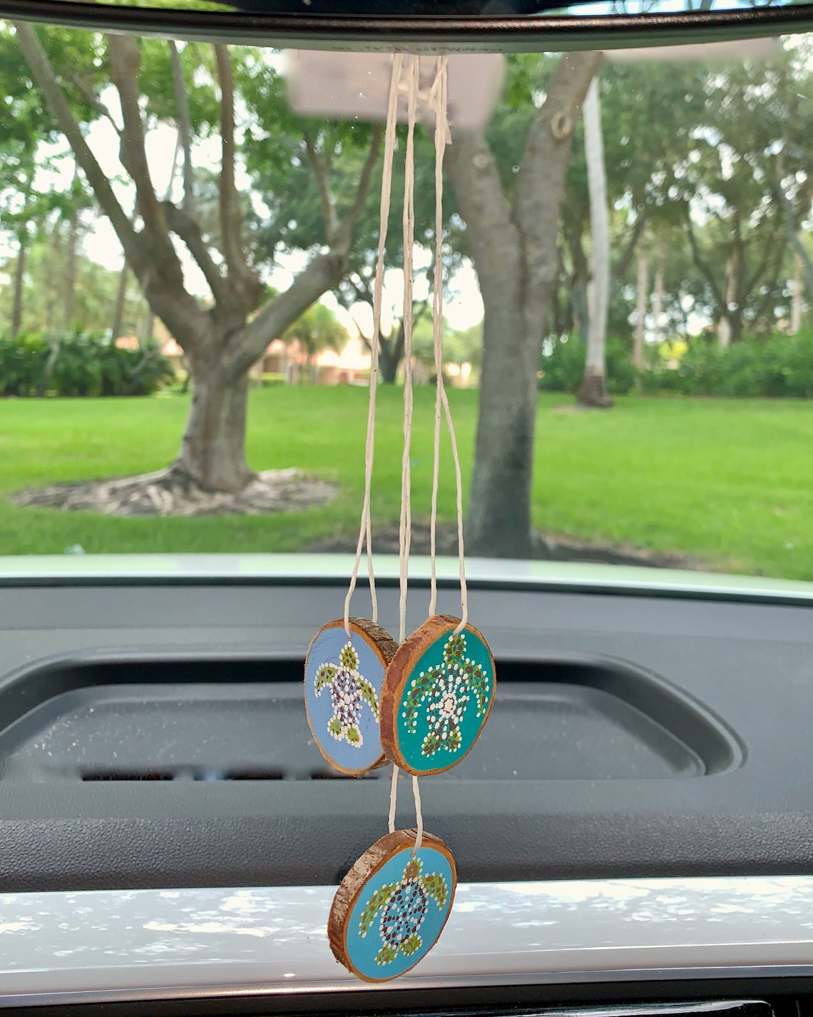 Rear View Mirror Mini Car Charm Rearview Mirror Decor Ocean Etsy