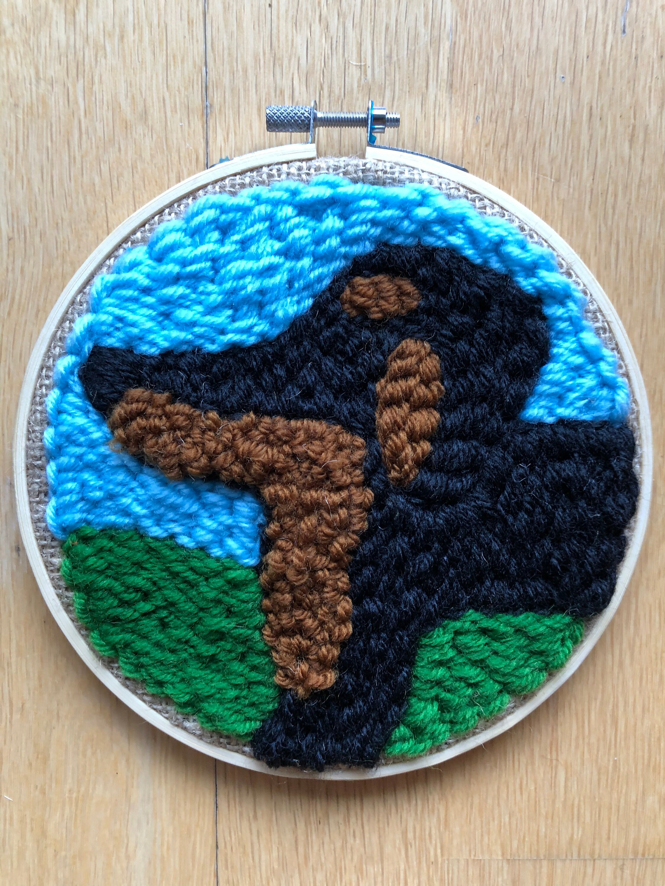 Punch Needle Dachshund Dog Etsy