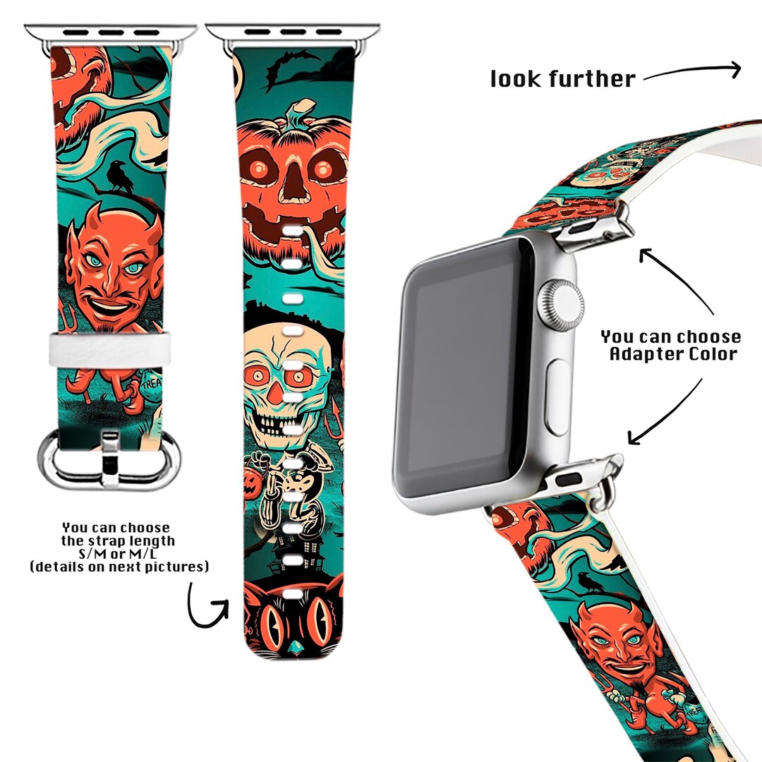 Halloween Apple Watch Band 38 40 41 42 45 49mm Series 8 7 6 5 4 3 Ultra